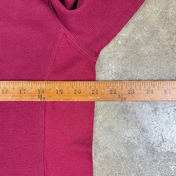 Levi’s Thermal Long Sleeve Shirt Men’s XL Deep Red Burgundy Eagle Graphic Logo - Picture 7 of 9